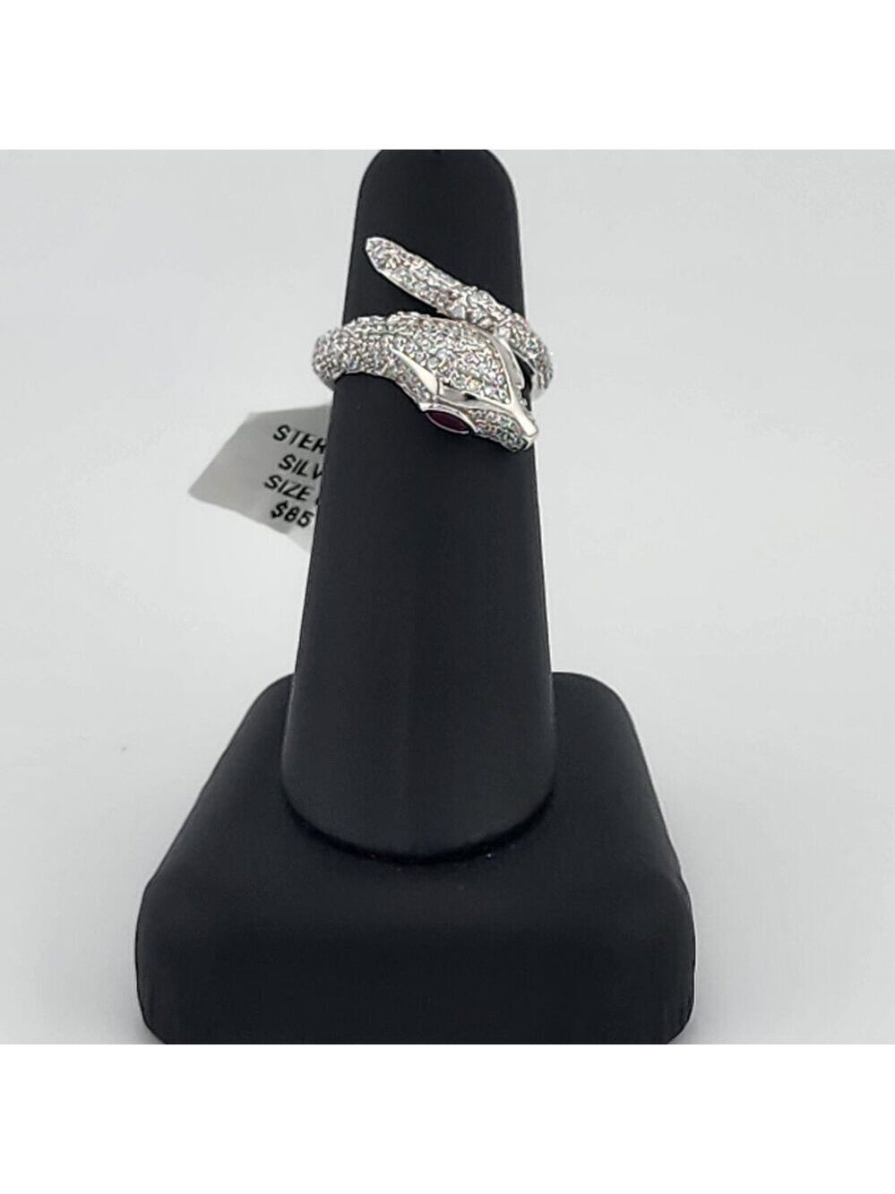 Genuine 925 Silver Snake Ring – Sleek Serpent Design